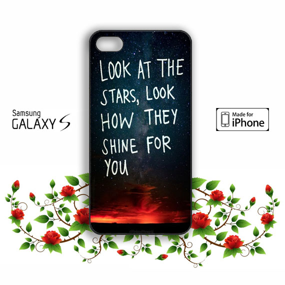 Look At The Stars Samsung Galaxy S3 S4 S5 Case, Iphone 4 4s 5 5s 5c Case, Ipod Touch 4 5 Case